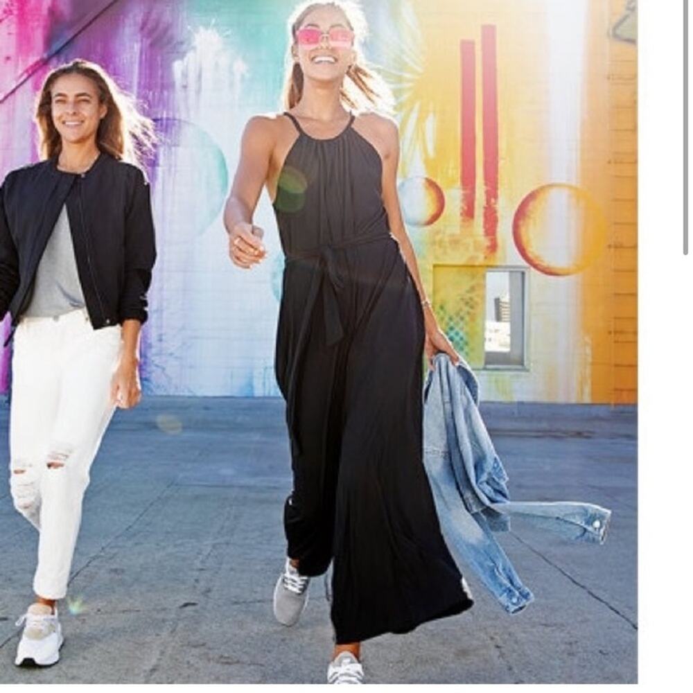 New Balance Women's Studio Wide Leg Jumpsuit - Black - Medium - New with tags